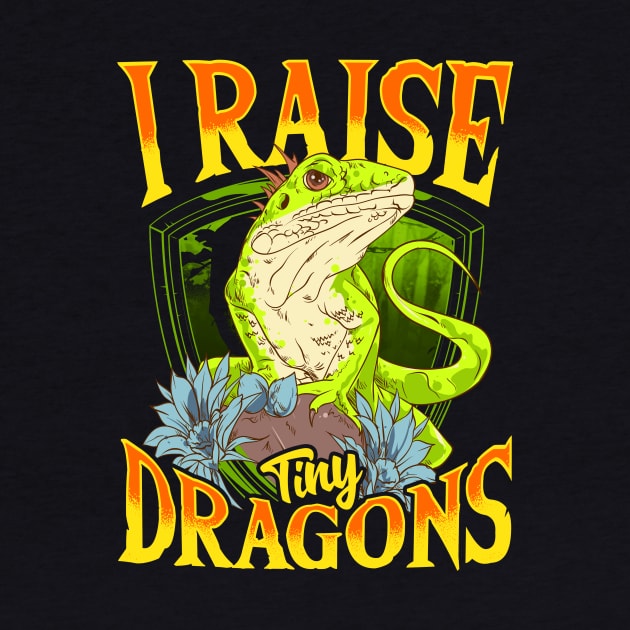Cute & Funny I Raise Tiny Dinosaurs Reptile Pun by theperfectpresents